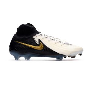 Nike - Bota de fútbol Phantom Luna II Elite FG, Unisex, White-Black-Mtlc Gold Coin, 8,5 USA