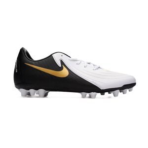 Nike - Bota de fútbol Phantom GX II Academy AG, Unisex, White-Black-Mtlc Gold Coin, 6,5 USA