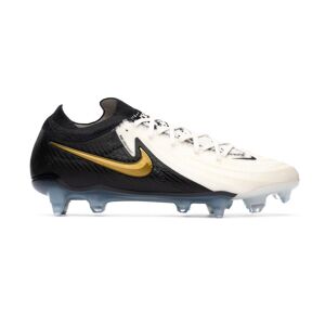 Nike - Bota de fútbol Phantom GX II Elite SG-Pro Ac, Unisex, White-Black-Mtlc Gold Coin, 8,5 USA