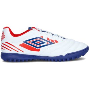 Umbro - Bota de fútbol Umbro Tocco IV League Turf, Unisex, Bit Of Blue-Estate Blue-Rococco Red, 11 USA