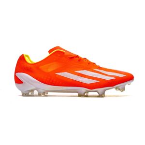 Adidas - Bota de fútbol X Crazyfast+ FG, Unisex, Solar Red-Ftwr White-Team Solar Yellow, 7 UK
