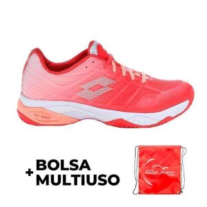 Zapatillas Lotto Mirage 300 Rojo Fluor Blanco Salmon Mujer -  -40