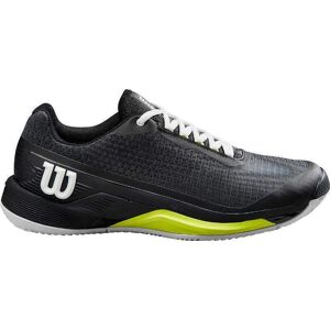 Zapatillas Wilson Rush Pro 4.0 Clay Negro Blanco Amarillo -  -46