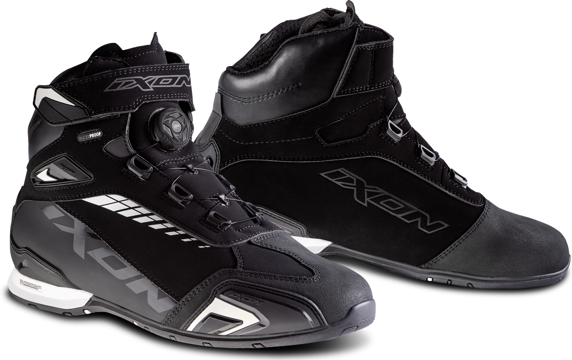 Ixon Botas de Moto  Bull WP Negro-Blanco