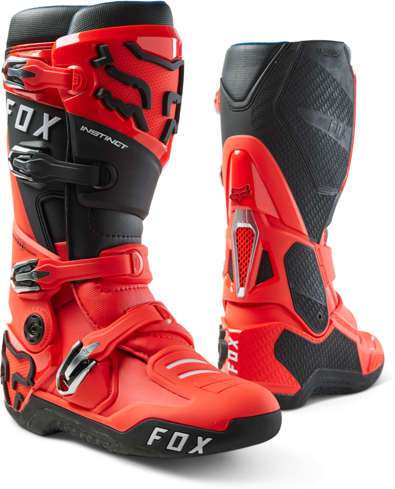 FOX Botas de Cross  Instinct Rojo Fluo