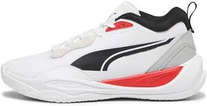 Puma PLAYMAKER PRO PLUS - Zapatillas de baloncesto hombre white/for all time red