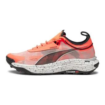 Puma VOYAGE NITRO 3 - Zapatillas de trail hombre neon sun/puma black