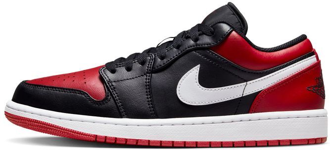 Zapatillas Nike Jordan 1 Low Rojo y Negro Hombre - 553558-066