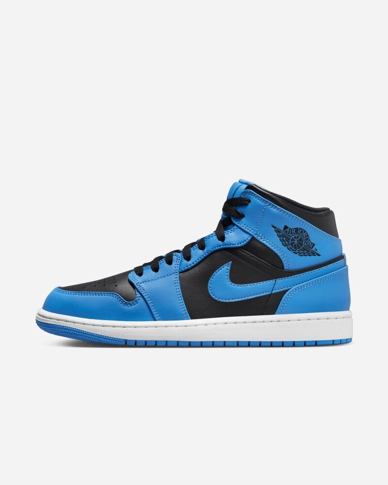 Zapatillas Nike Air Jordan 1 Mid Azul y Negro Hombre - DQ8426-401