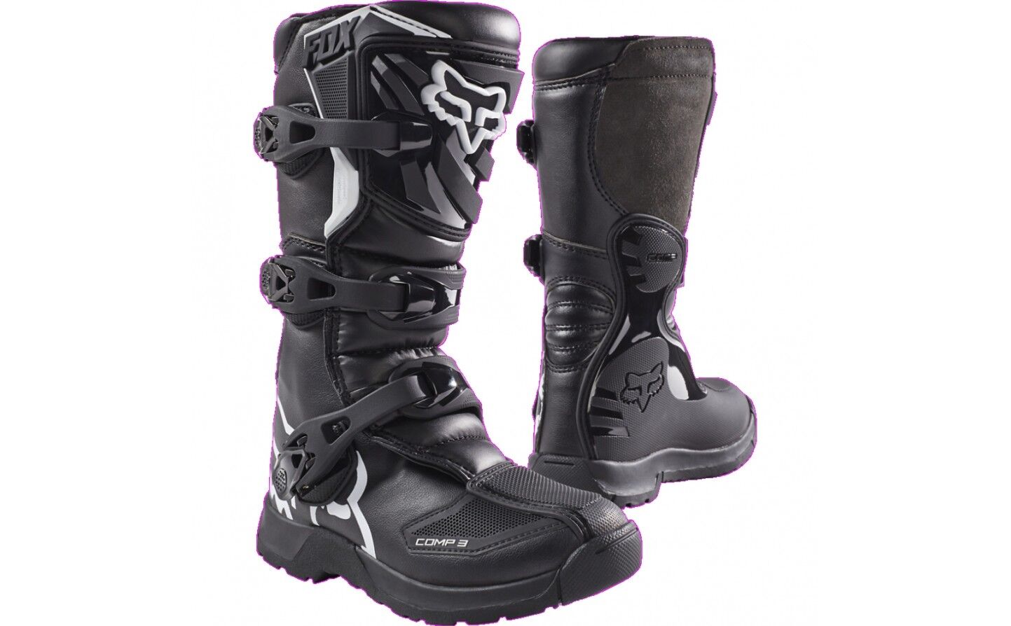 Botas Motocros Infantiles Fox Comp 3Y Boot Negro  18238-001