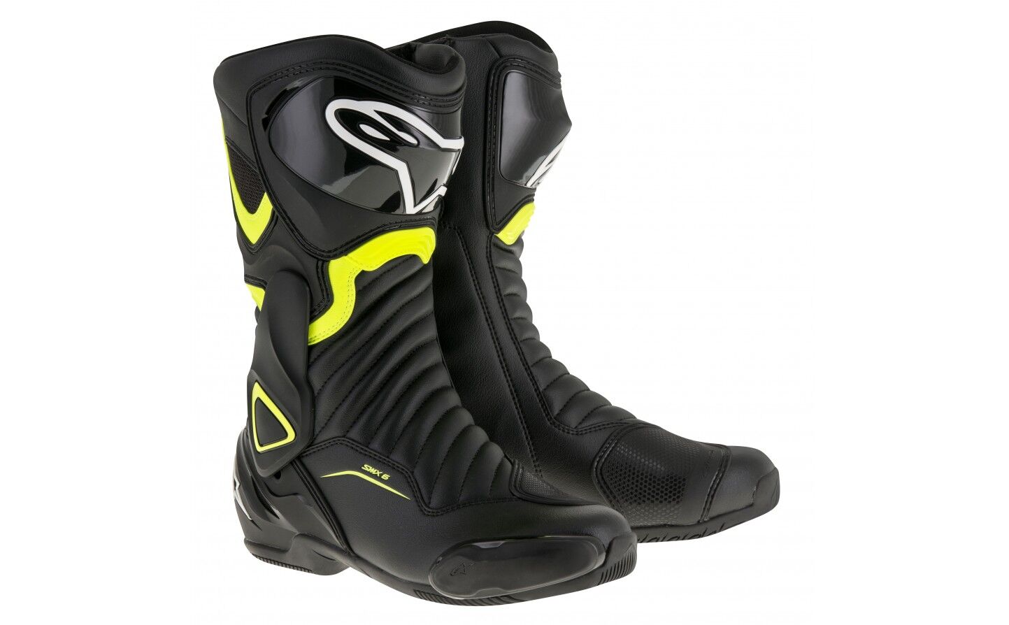 Botas Carretera Alpinestars Smx-6 V2 Negro Amarillo Fluor 2223017-155