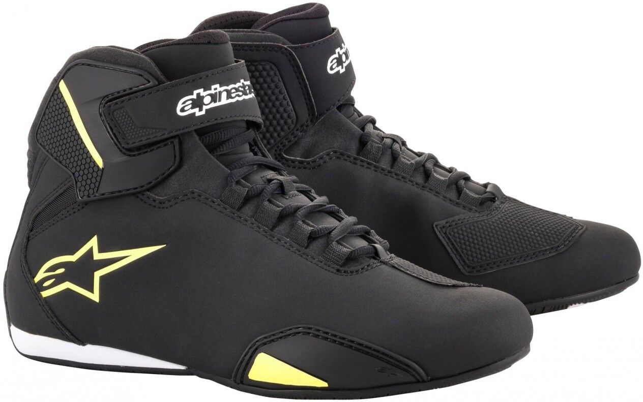 Zapatillas Alpinestars Sektor Negro Amarillo Fluor  2515518-155