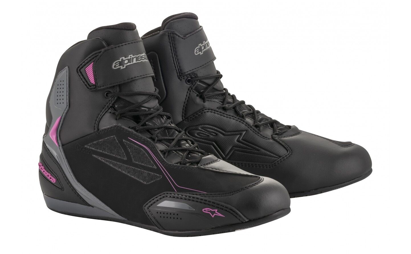 Zapatillas Mujer Alpinestars Stella Faster-3 Drystar Negro Oscuro Gris Fucsia  2