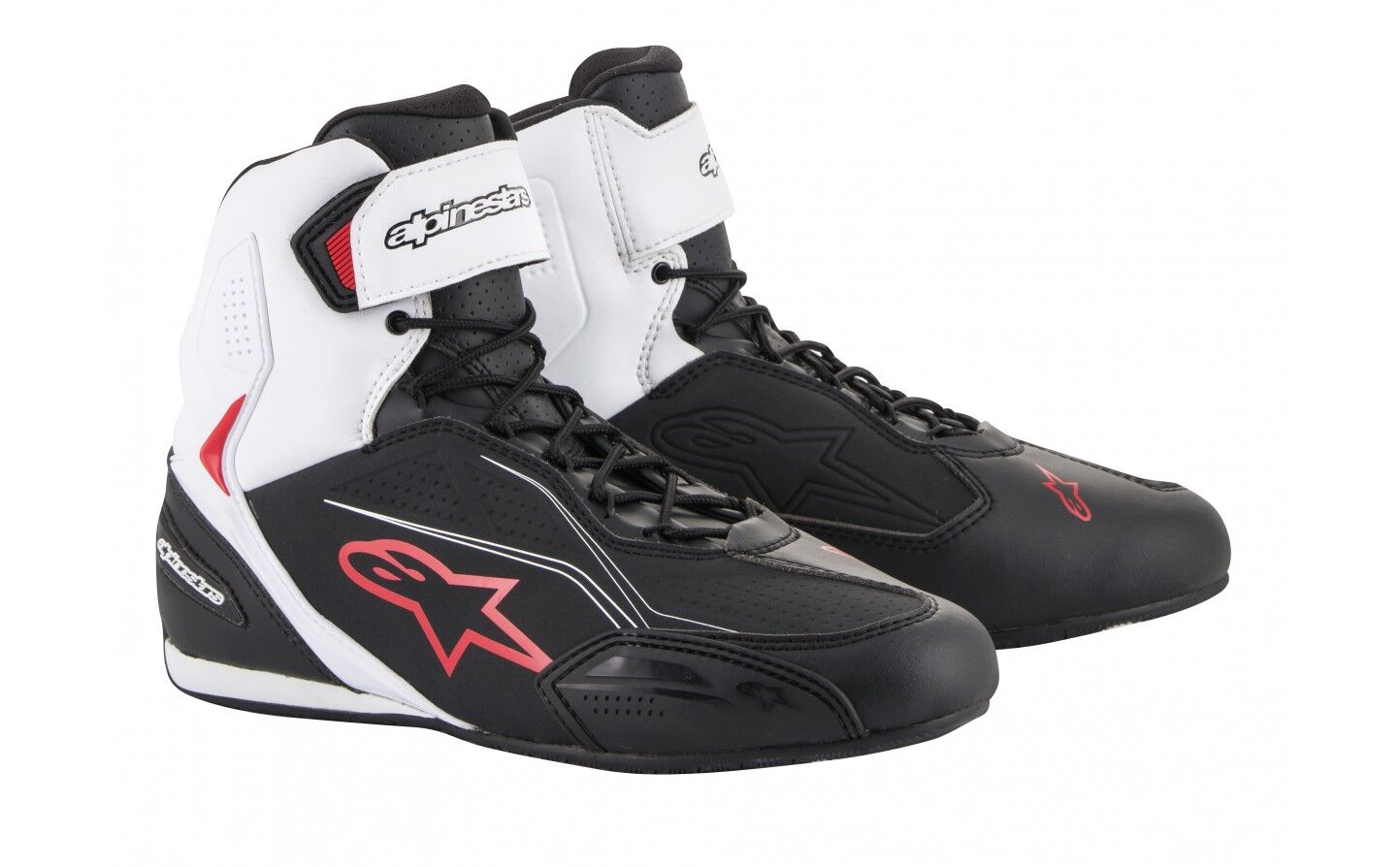 Zapatillas Alpinestars Faster-3 Negro Blanco Rojo  2510219-123