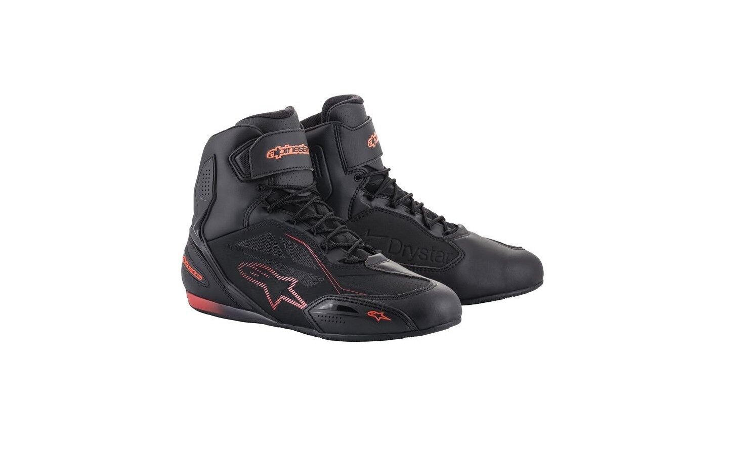 Zapatillas Alpinestars Faster-3 Drystar Negro Rojo Fluor  2540719-1030