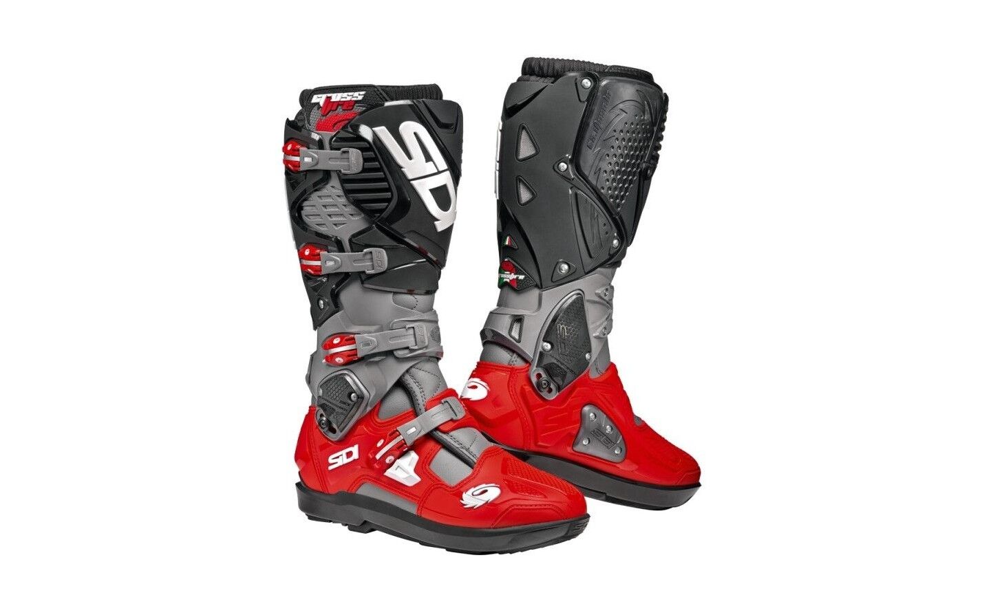 Botas Sidi Crossfire 3 Srs Gris Rojo Negro  BOSOF32170