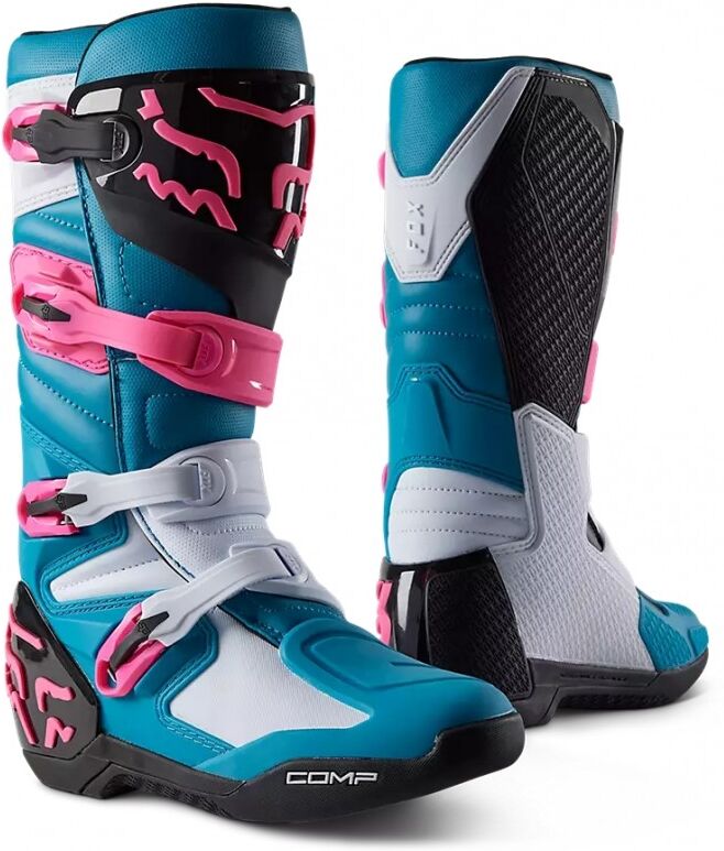 Botas Fox Comp Azul Rosa  28373-551