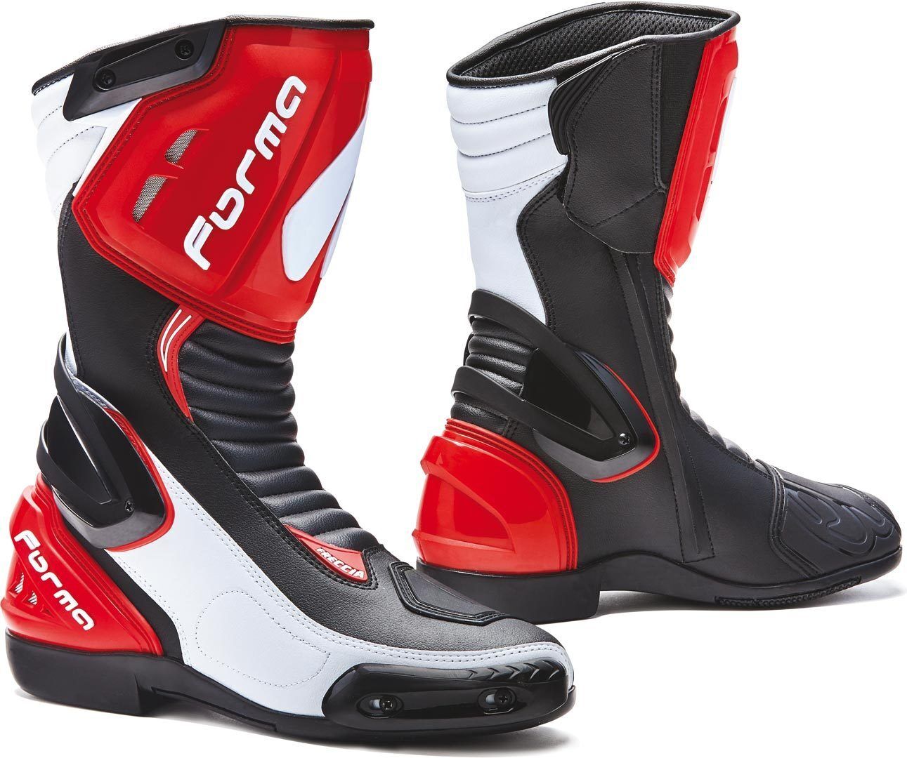 Forma Freccia Botas de moto - Negro Blanco Rojo (47)