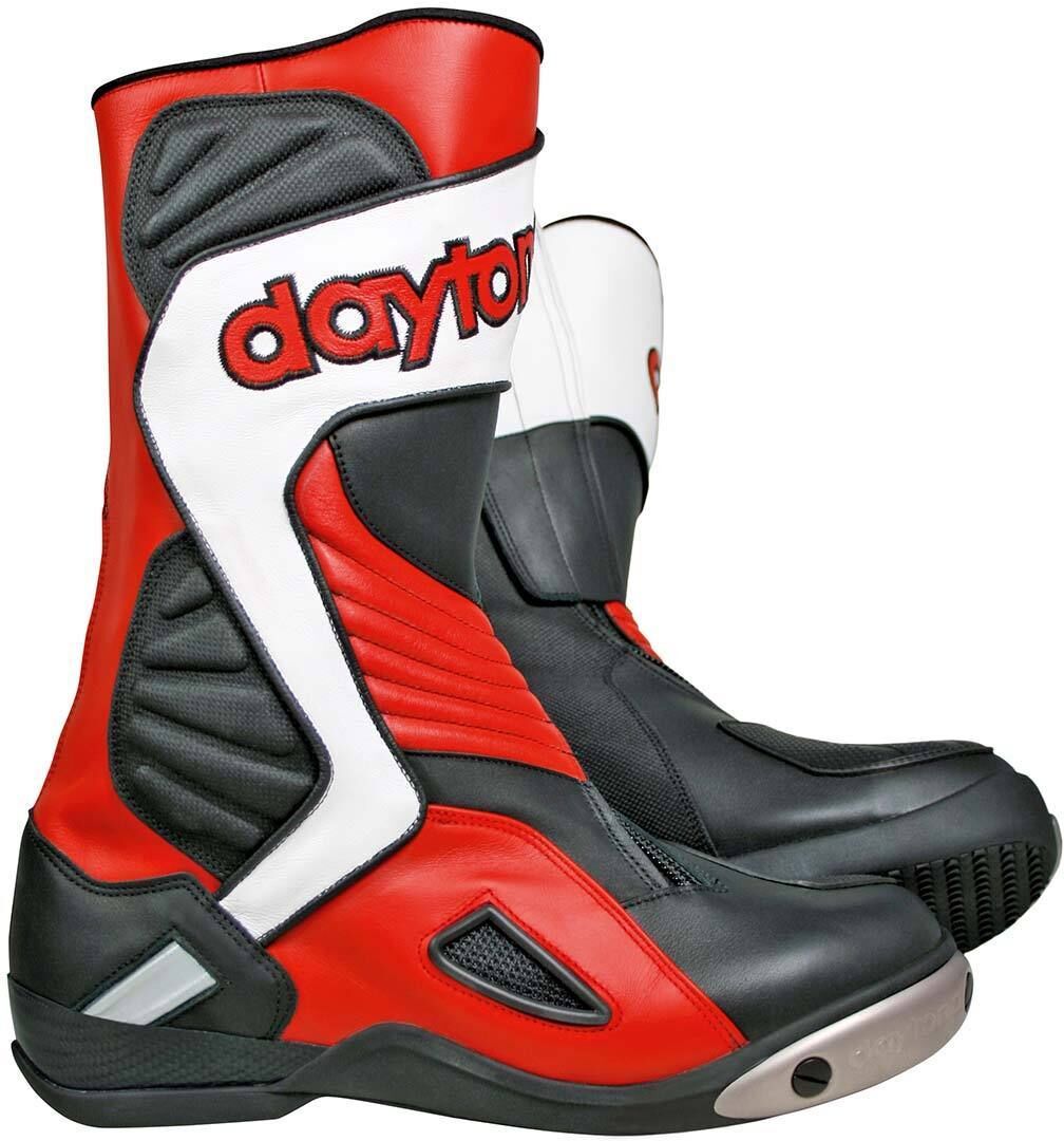 Daytona Evo Voltex GTX Gore-Tex Botas de moto impermeables - Negro Blanco Rojo (48)