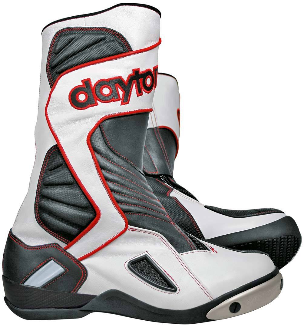 Daytona Evo Voltex GTX Gore-Tex Botas de moto impermeables - Negro Blanco Rojo (42)