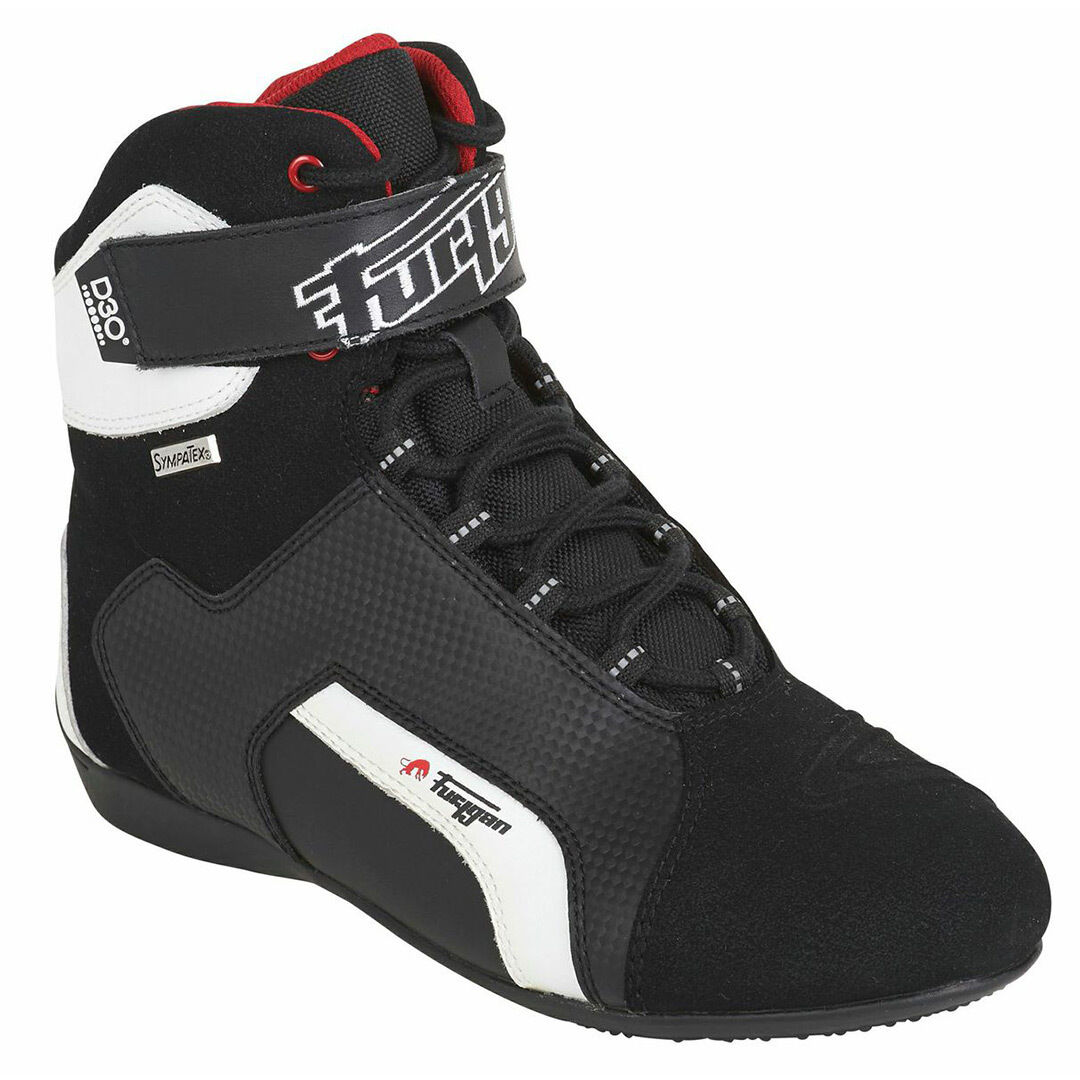 Furygan Jet D3O Sympatex Zapatos de motocicleta - Negro Blanco (42)