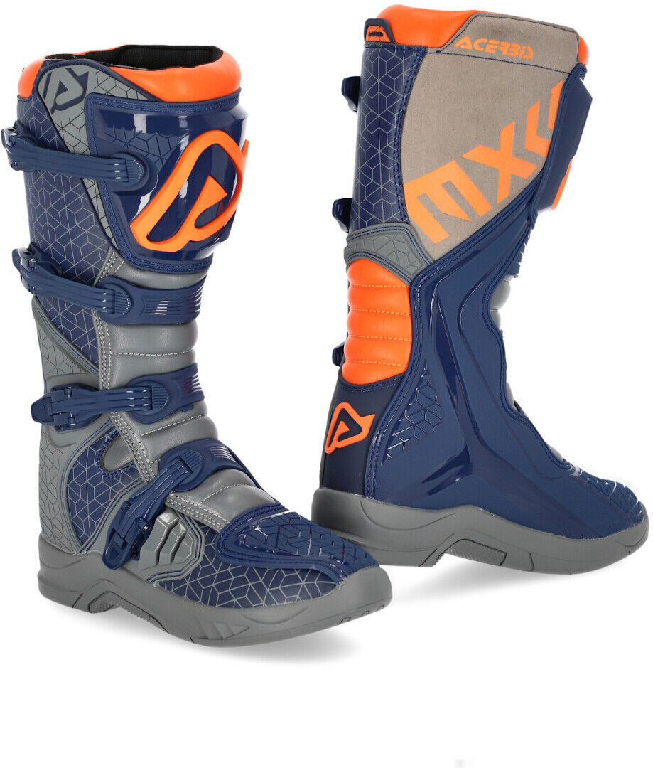 Acerbis X-Team Botas de Motocross - Gris Azul (42)