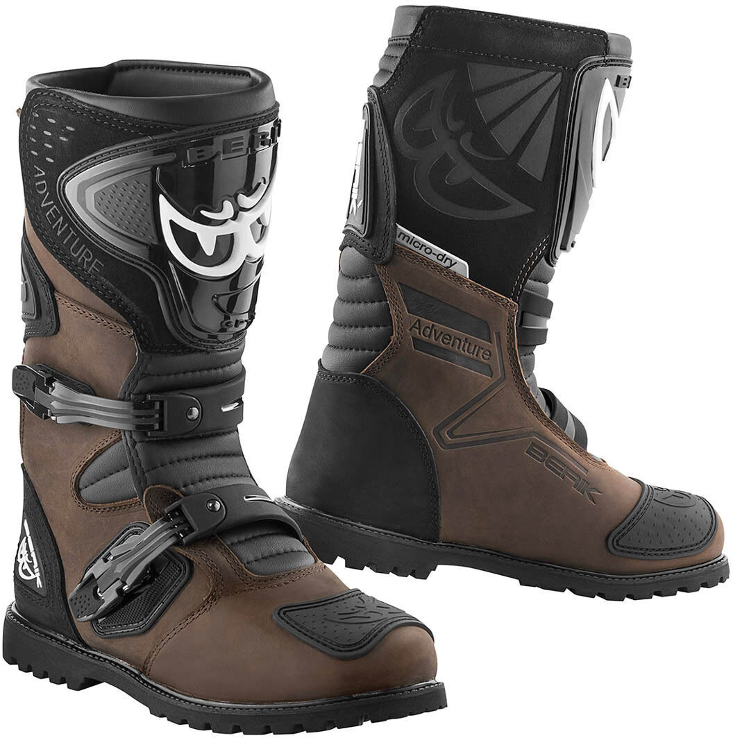 Berik All Terrain Adventure Botas de moto impermeables - Marrón (44)