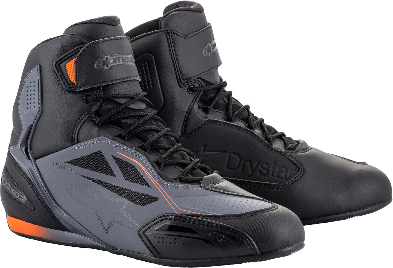 Alpinestars Faster-3 DryStar Zapatos de motocicleta - Negro Gris (46)