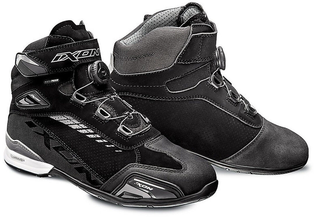 Ixon Bull Vented Zapatos de motocicleta - Negro Gris (47)
