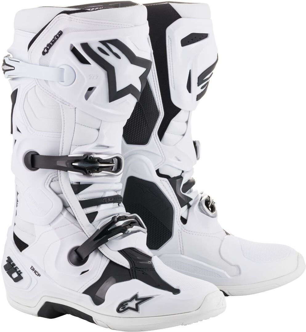 Alpinestars Tech-10 Botas de Motocross - Blanco (44 45)