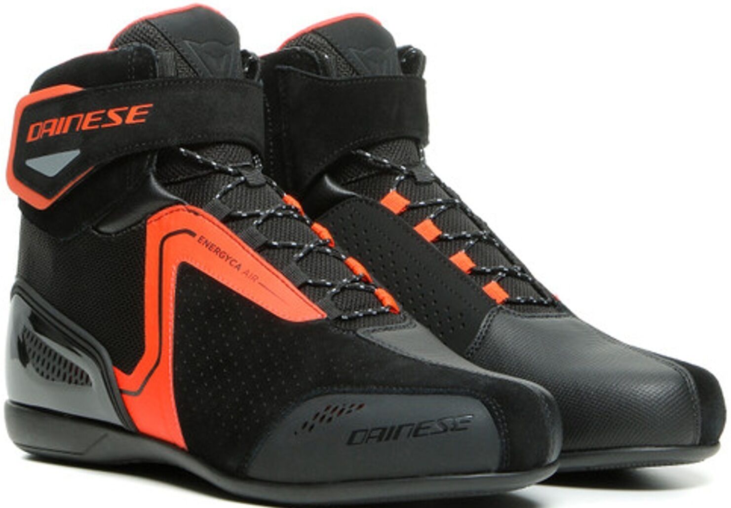 Dainese Energyca Air Zapatos de moto - Negro Rojo (40)