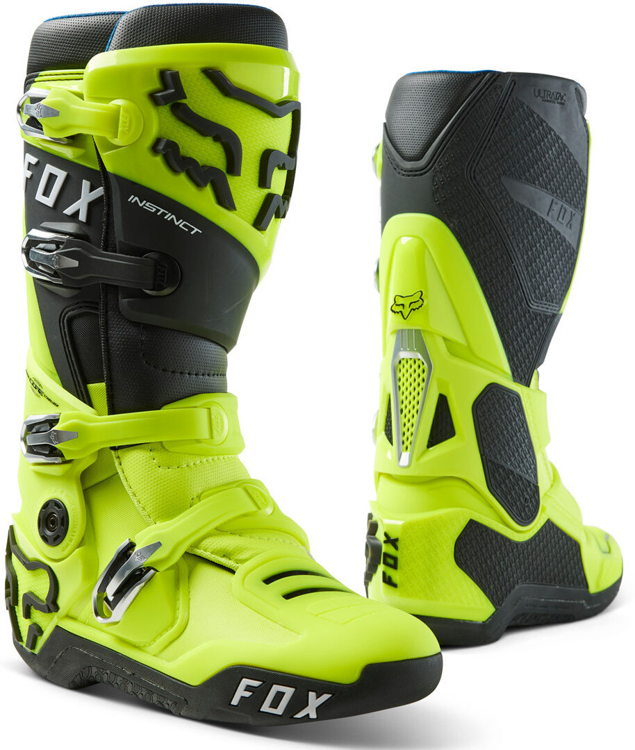 Fox Instinct Botas de motocross - Amarillo (47 48)