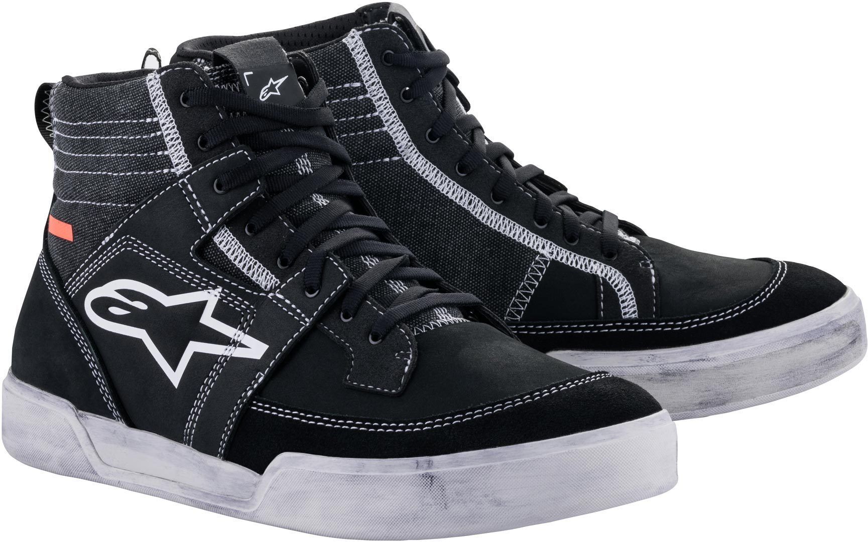 Alpinestars Ageless Zapatos de motocicleta - Negro Gris Blanco (45 46)