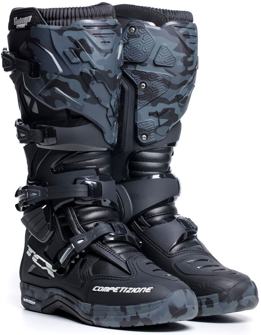 TCX Comp Evo 2 Michelin 2023 Botas de motocross - Negro Gris (45)