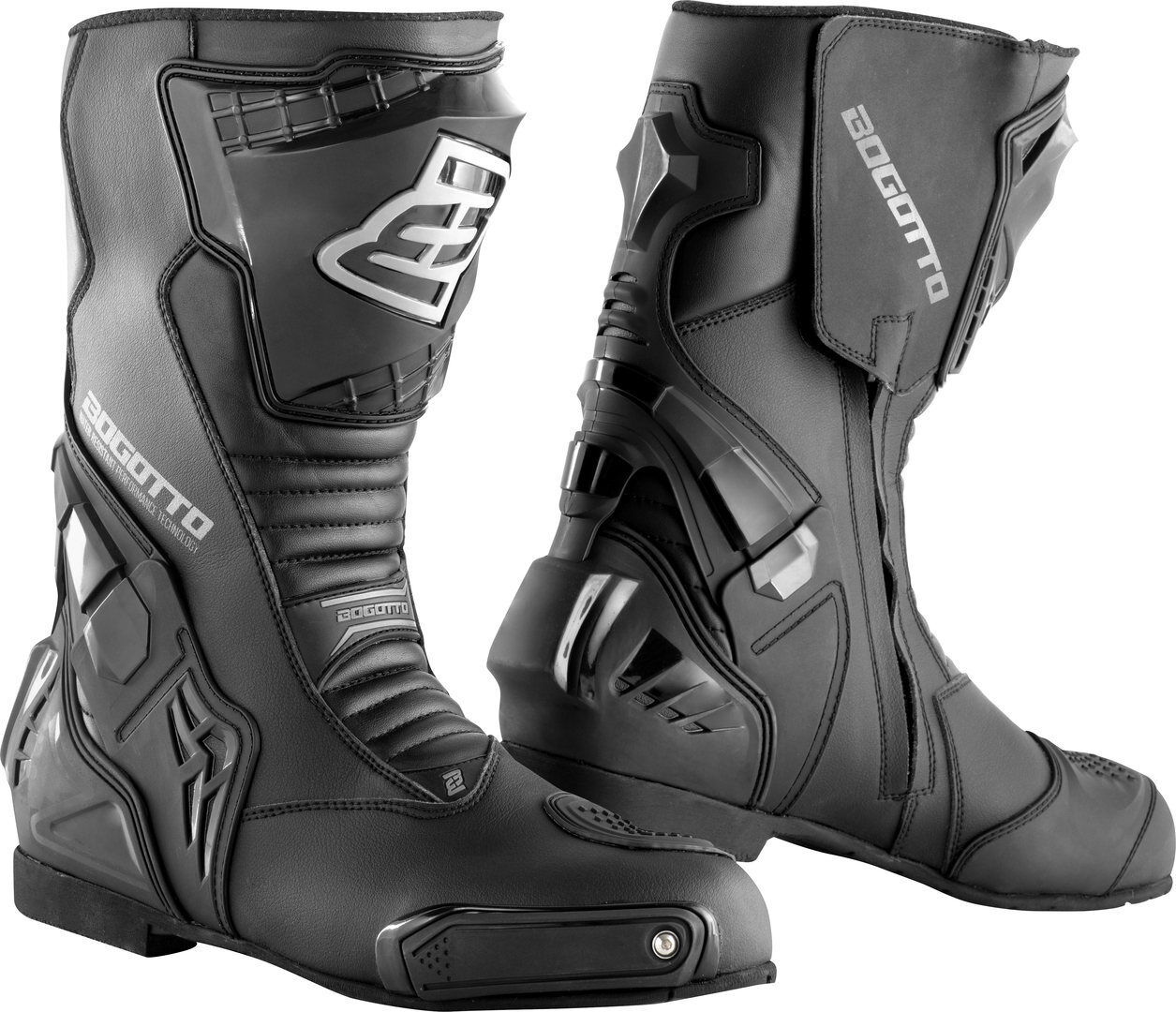 Bogotto Assen WR 2.0 Botas de moto impermeables - Negro (47)