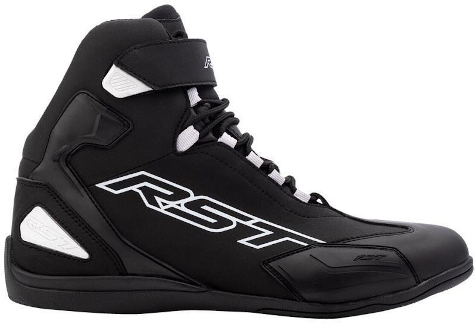 RST Sabre Zapatos de motocicleta - Negro Blanco (40)