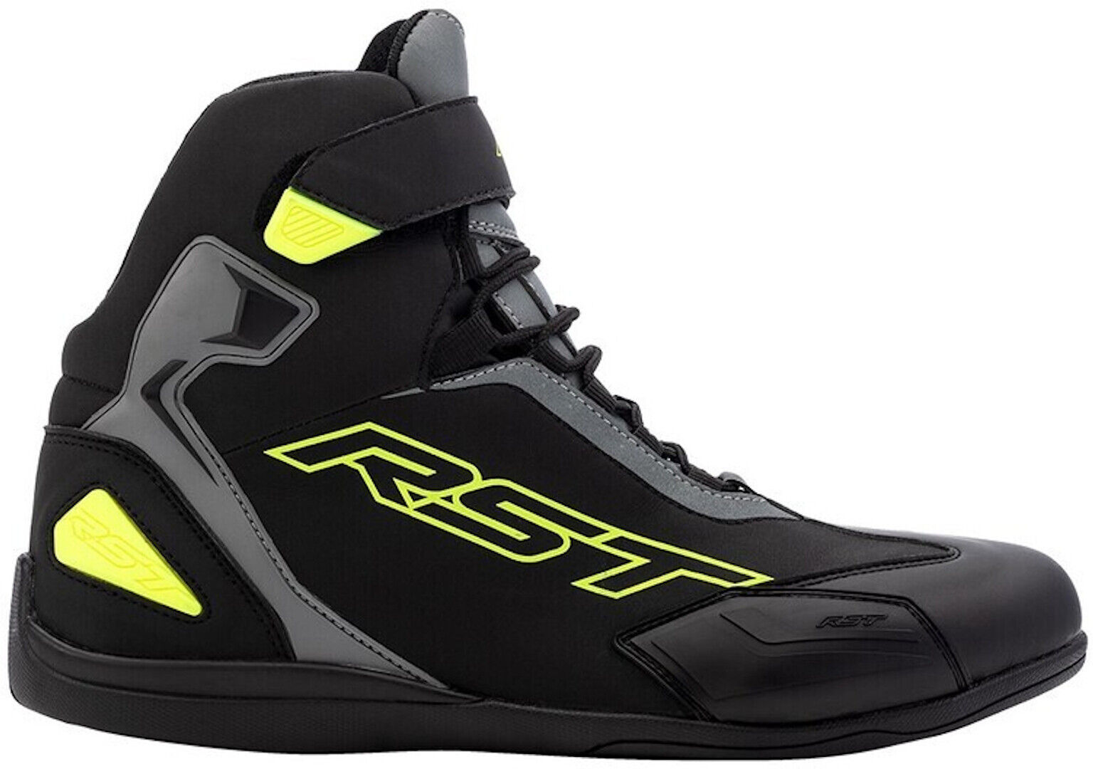 RST Sabre Zapatos de motocicleta - Negro Amarillo (43)