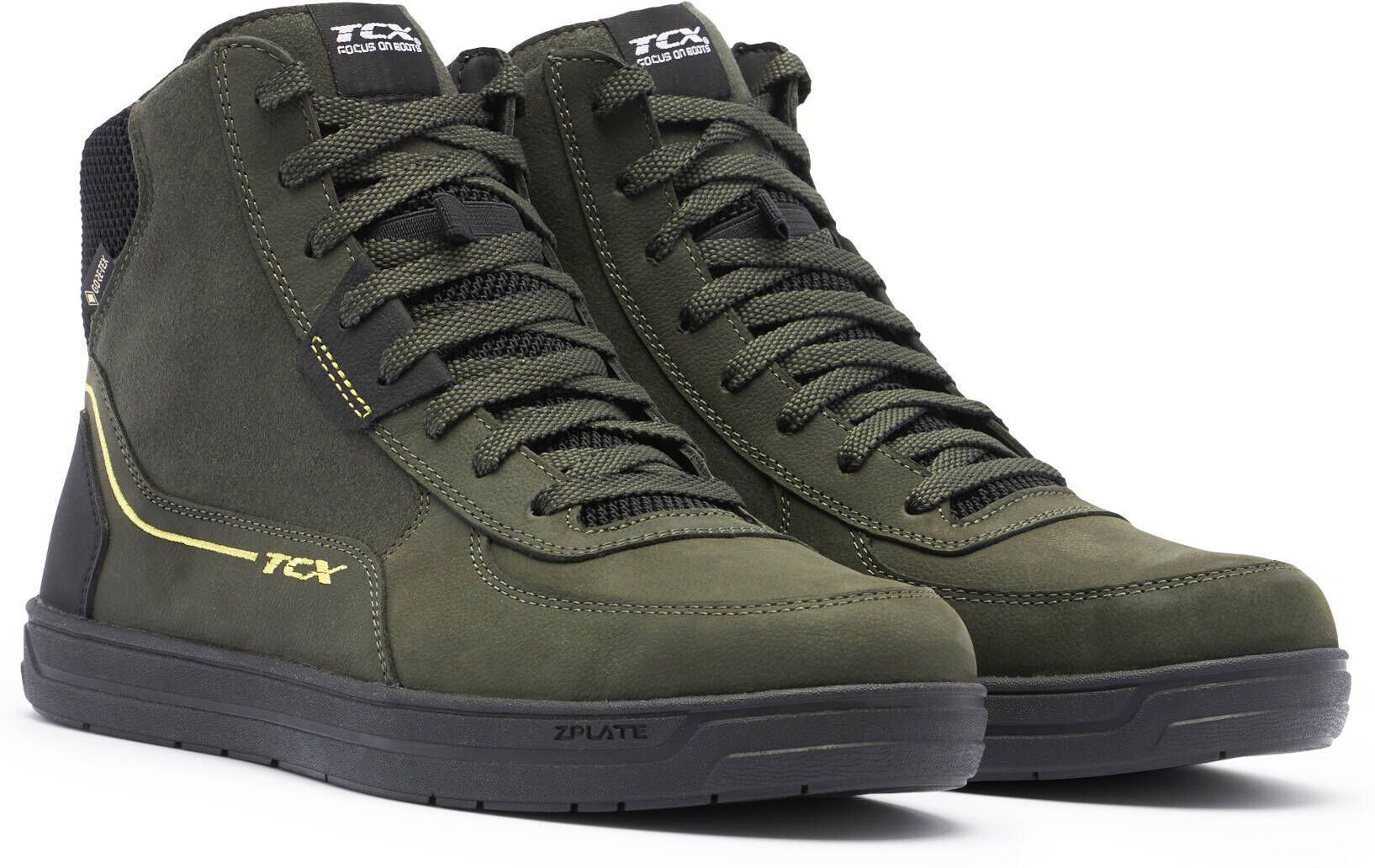 TCX Mood 2 GTX Zapatos de moto - Negro Verde Amarillo (46)