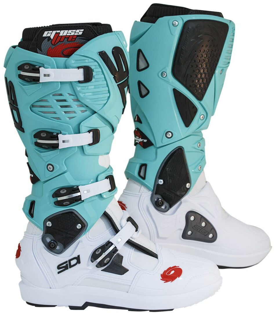 Sidi Crossfire 3 SRS Limited Edition 2024 Botas de motocross - Blanco Verde (46)