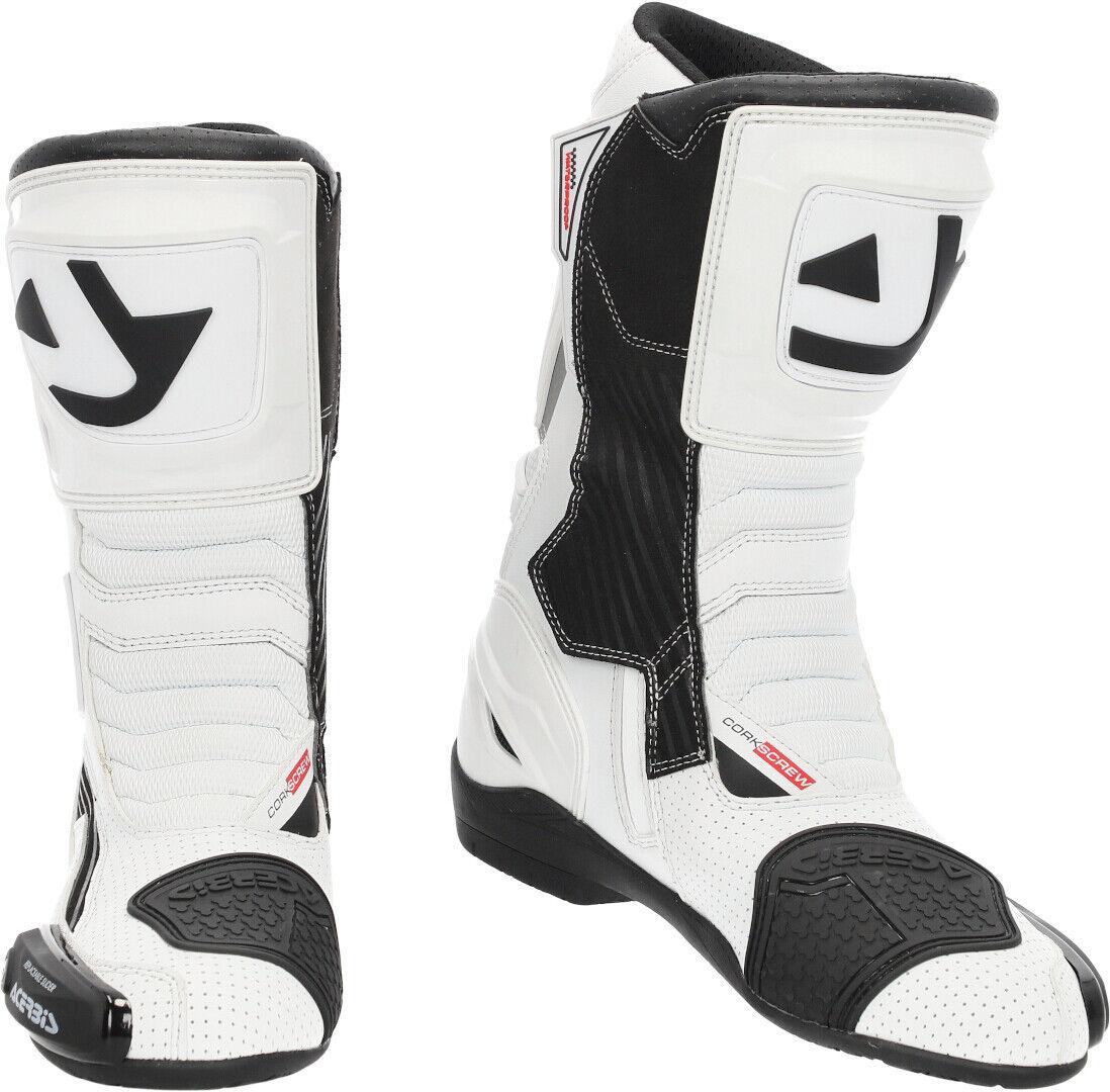 Acerbis Corkscrew Botas de moto - Blanco (39)