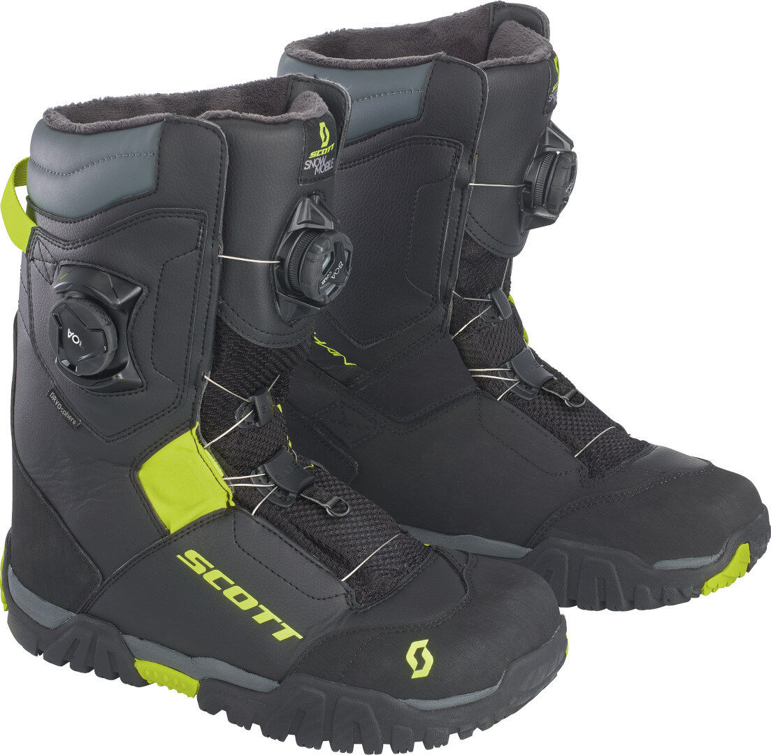 Scott Kulshan SMB Botas impermeables para motos de nieve - Negro Amarillo (37)