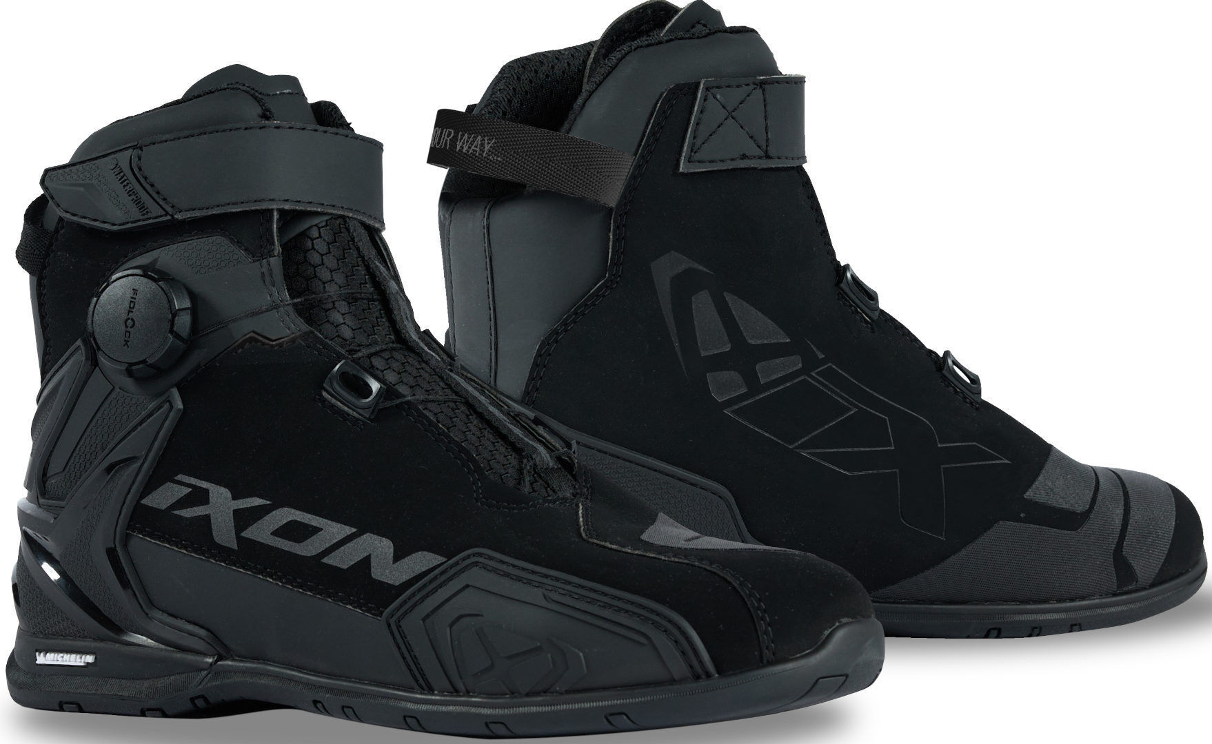 Ixon Bull 2 Zapatillas de moto impermeables - Negro (39)