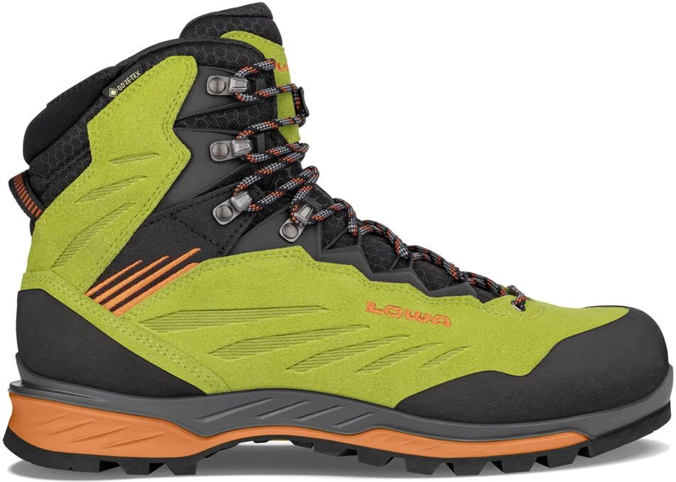 Lowa cadin ii gore tex mid bota montaña cuero hombre Verde (45)