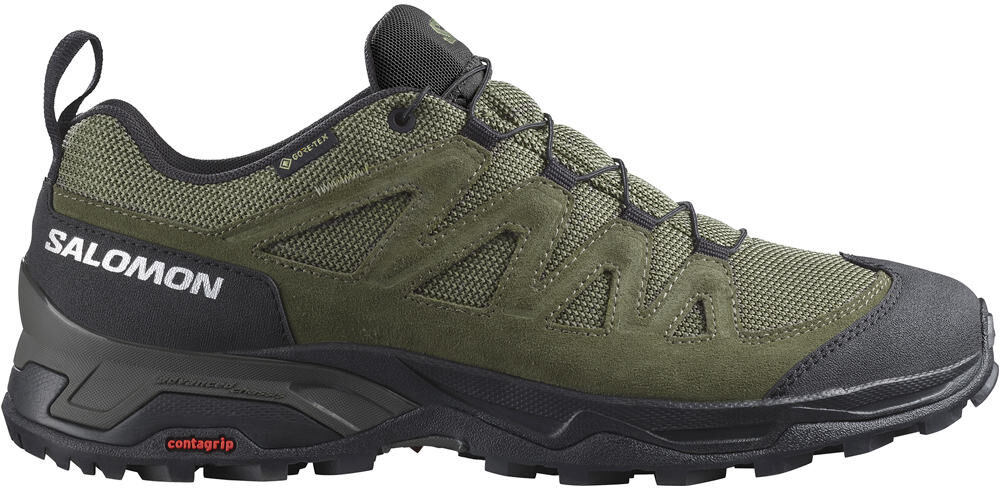 Salomon x ward leather gore-tex zapatilla trekking hombre Verde (44 2/3)