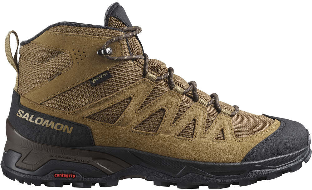 Salomon x ward leather mid gore-tex bota trekking hombre Marron (46 2/3)