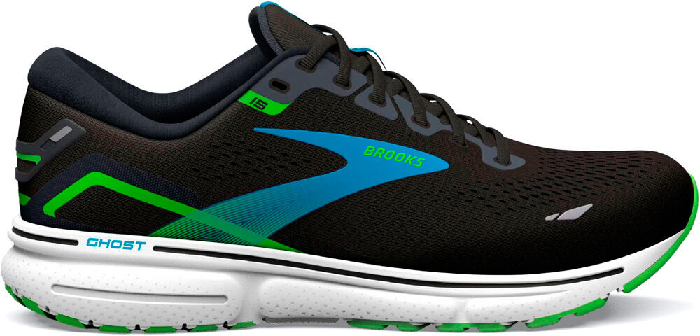 Brooks ghost 15 zapatilla running hombre Negro (43)