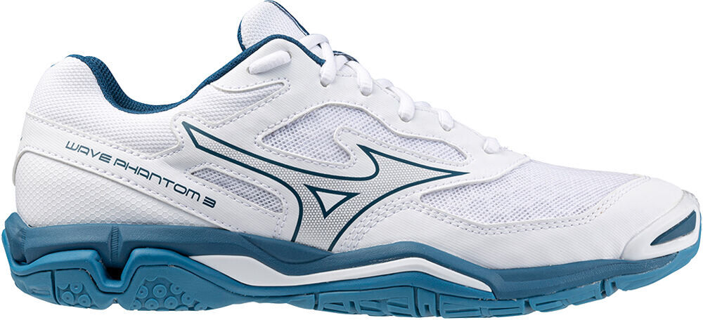 Mizuno wave phantom 3 zapatilla indoor hombre Blanco (41)