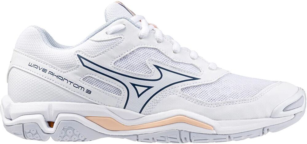 Mizuno wave phantom 3 zapatilla indoor hombre Blanco (39)