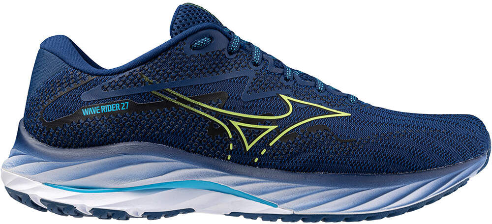 Mizuno wave rider 27 zapatilla running hombre Azul (42)