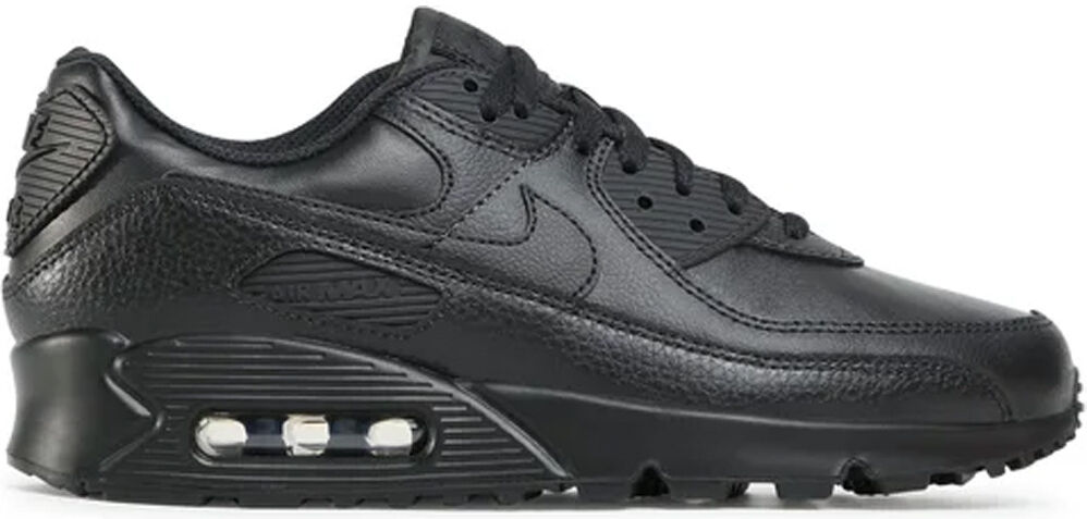 Nike air max 90 leather zapatilla moda hombre Negro (41)